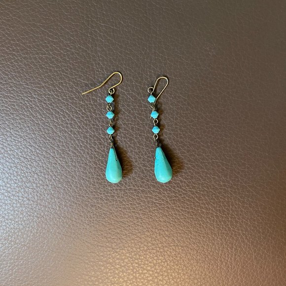 None Jewelry - Turquoise Earrings
